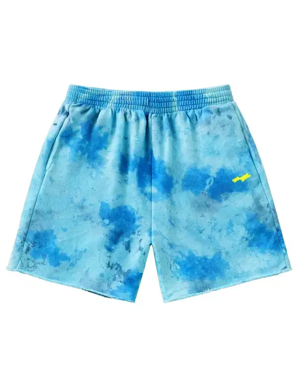 SKYLRK Coachella Tie Dye Fleece ‘Blue’ Shorts SKYLRK Coachella Tie Dye Fleece ‘Blue’ Shorts
